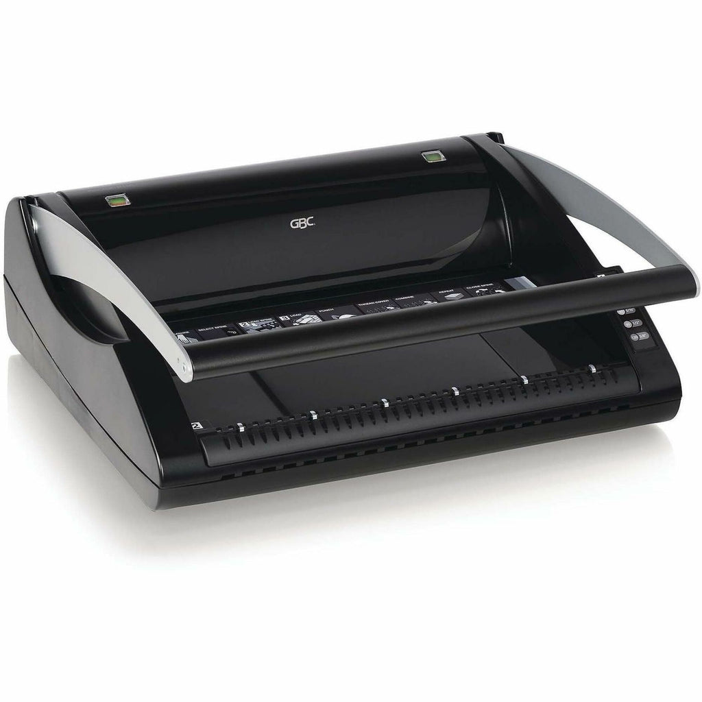 GBC ProClick P110 Manual Binding Machine - ProClick, CombBind - 10" x 18" x 14" - Gray