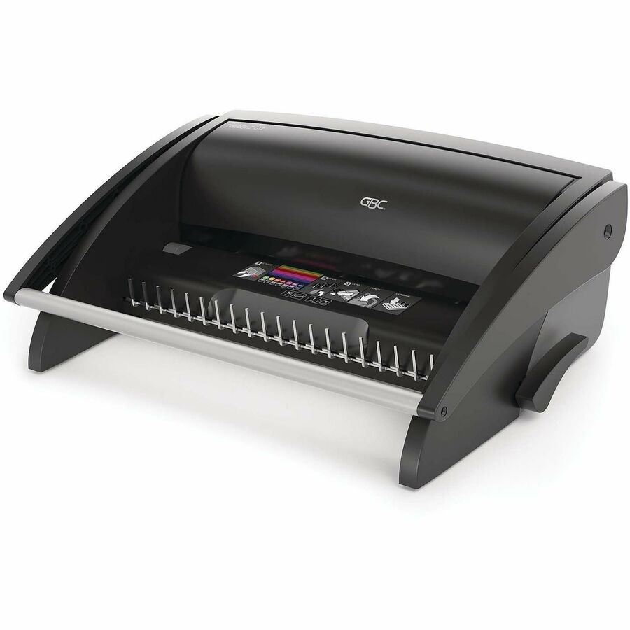 GBC CombBind C12 Binding Machine - CombBind - 225 Sheet(s) Bind - 12 Punch - A4, Letter - Black