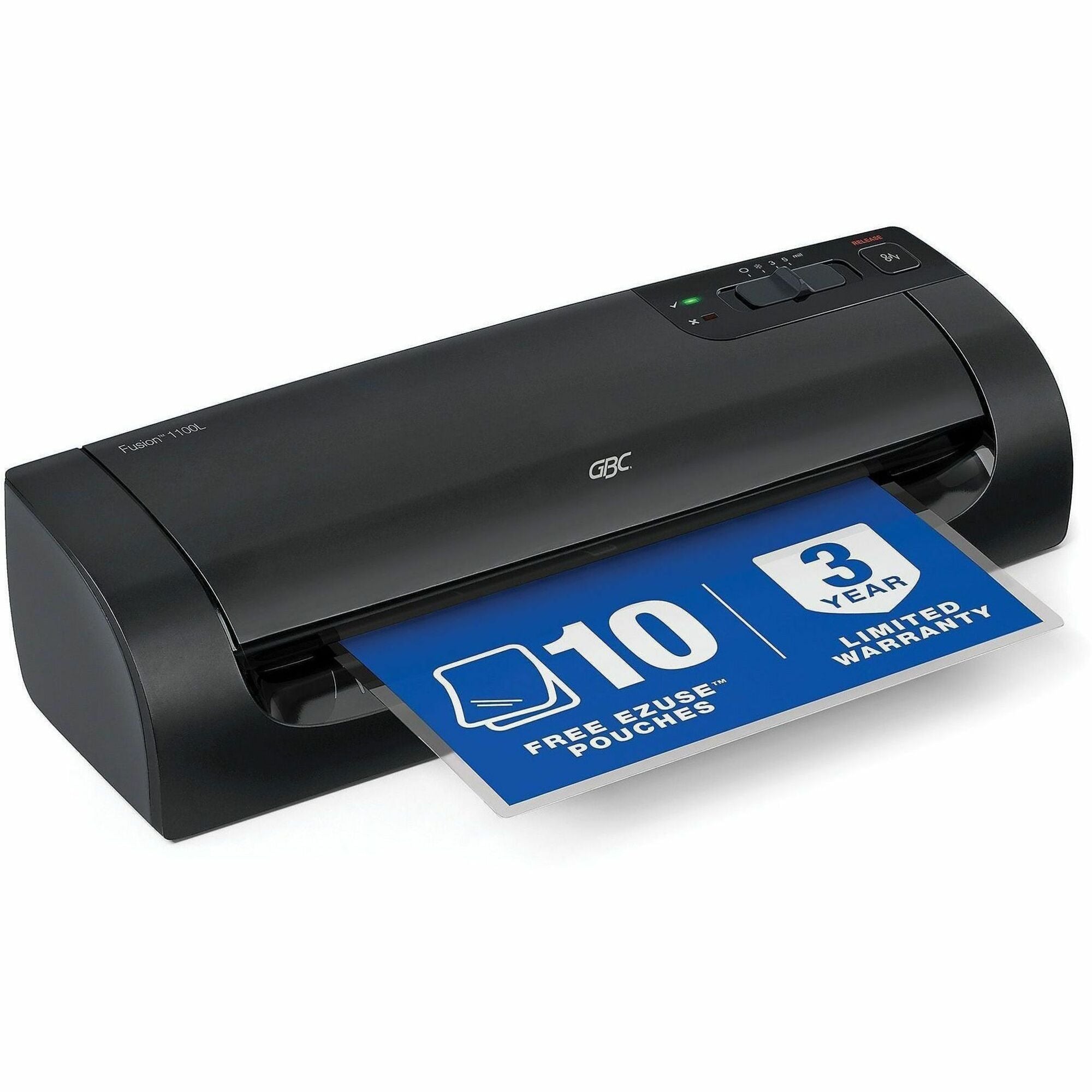 Fusion 1100L Laminator, 9" Max Document Width, 5 mil Max Document Thickness