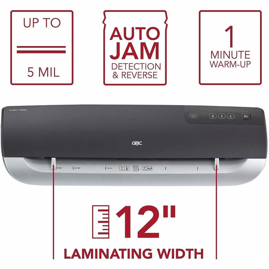 Fusion 3000L Laminator, 12" Max Document Width, 5 mil Max Document Thickness