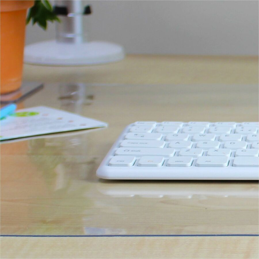 Lorell Crystal-clear Desk Pad - Rectangular - 36" Width x 20" Depth - Polyvinyl Chloride (PVC) - Clear - 