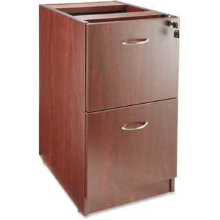 Lorell Essentials File/File Fixed File Cabinet - 15.5" x 21.9" x 28.3" - 2 x File Drawer(s) - Finish: Laminate, Mahogany - 