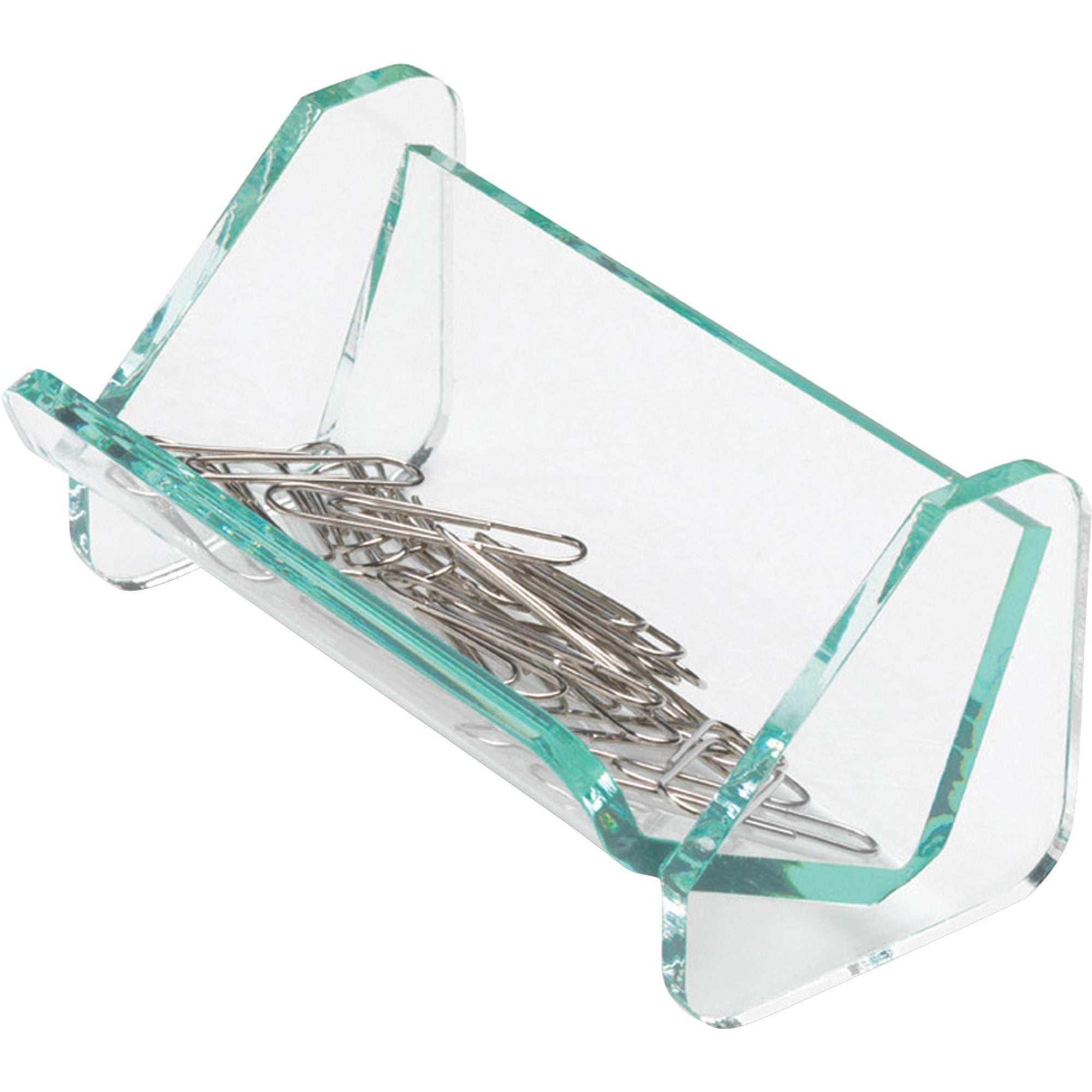 lorell-paper-clip-holder-acrylic-1-each-green-transparent_llr80660 - 3