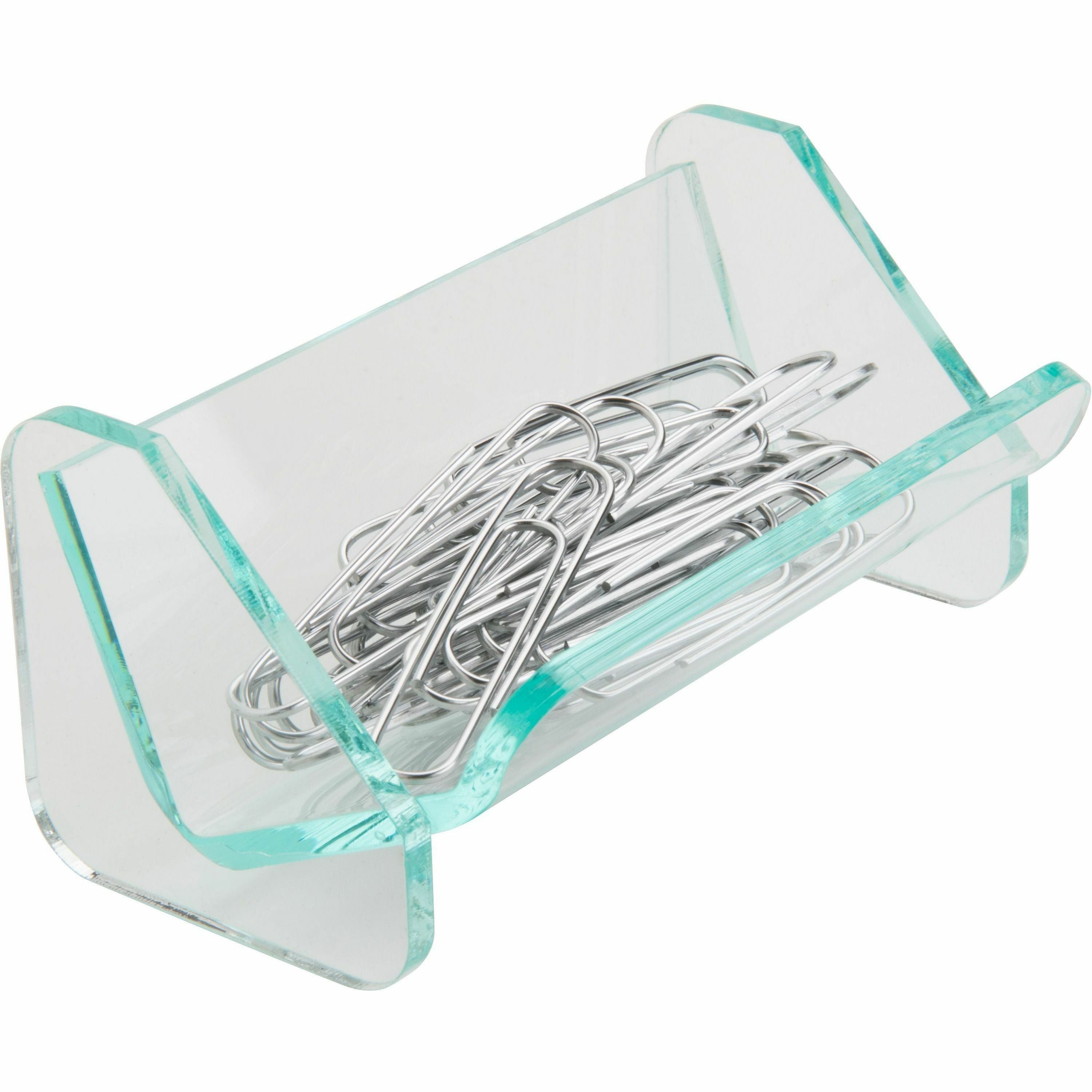 lorell-paper-clip-holder-acrylic-1-each-green-transparent_llr80660 - 4
