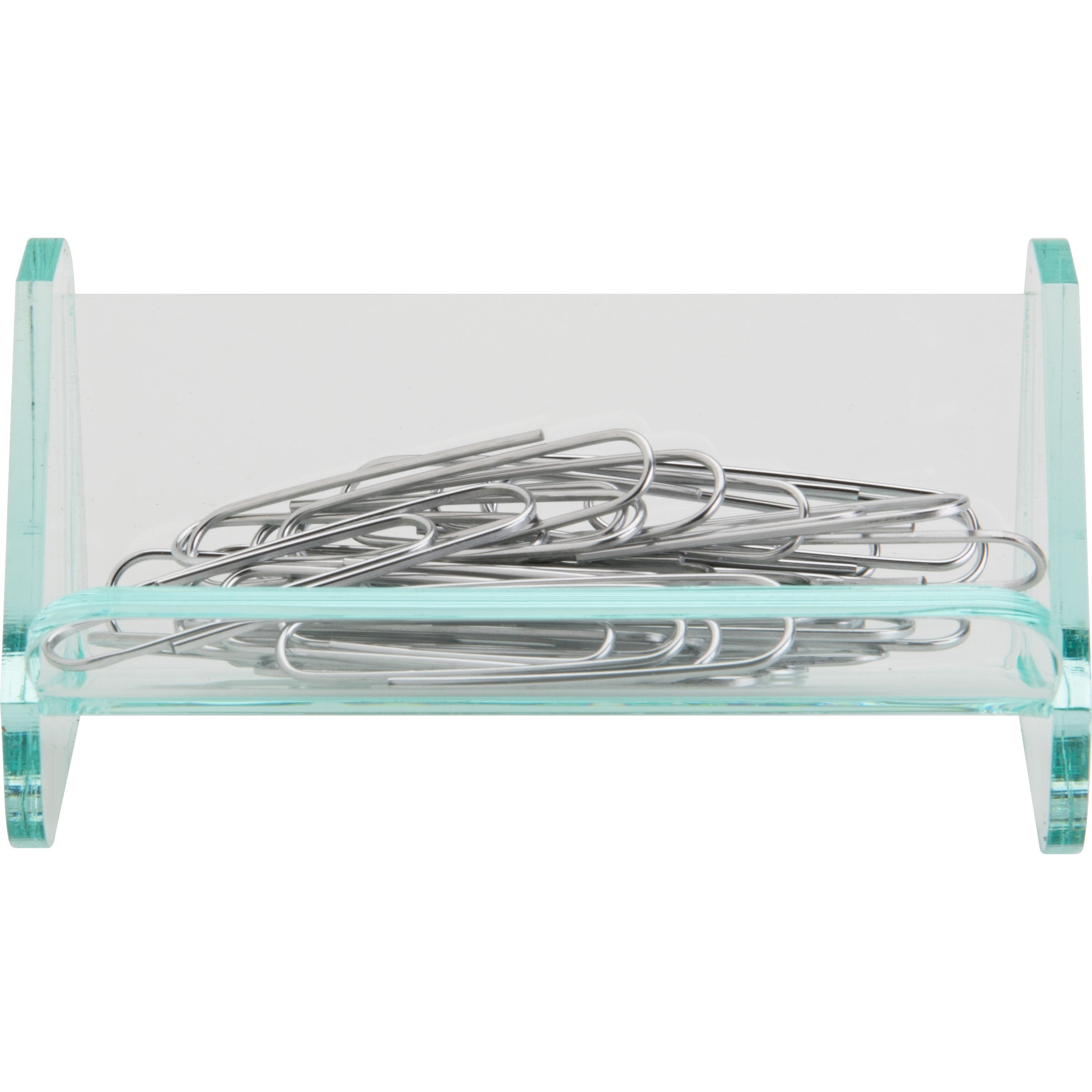 lorell-paper-clip-holder-acrylic-1-each-green-transparent_llr80660 - 2