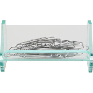 lorell-paper-clip-holder-acrylic-1-each-green-transparent_llr80660 - 2