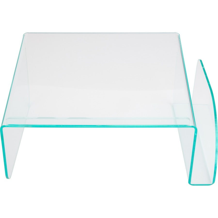 Lorell Phone Stand - 5.5" Height x 11" Width x 10" Depth - Acrylic - Clear, Green