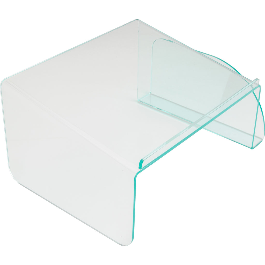Lorell Phone Stand - 5.5" Height x 11" Width x 10" Depth - Acrylic - Clear, Green - 
