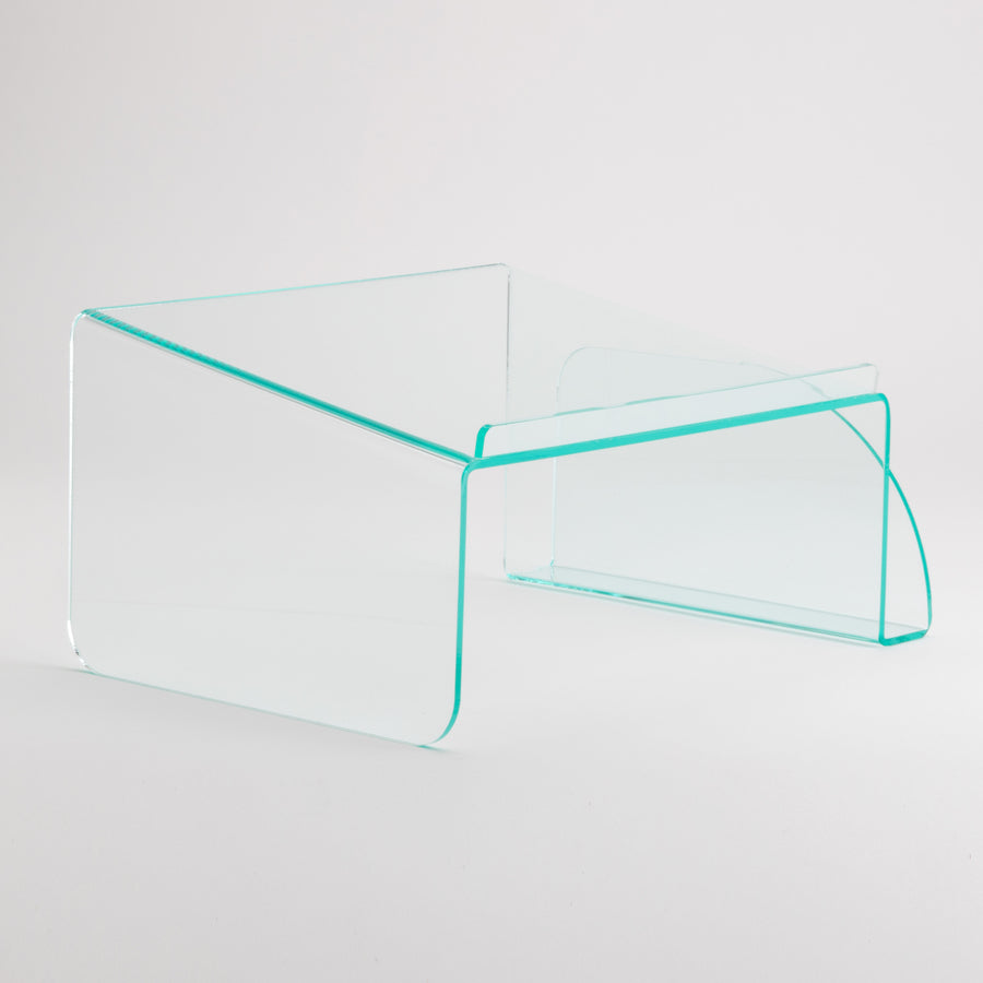 Lorell Phone Stand - 5.5" Height x 11" Width x 10" Depth - Acrylic - Clear, Green - 