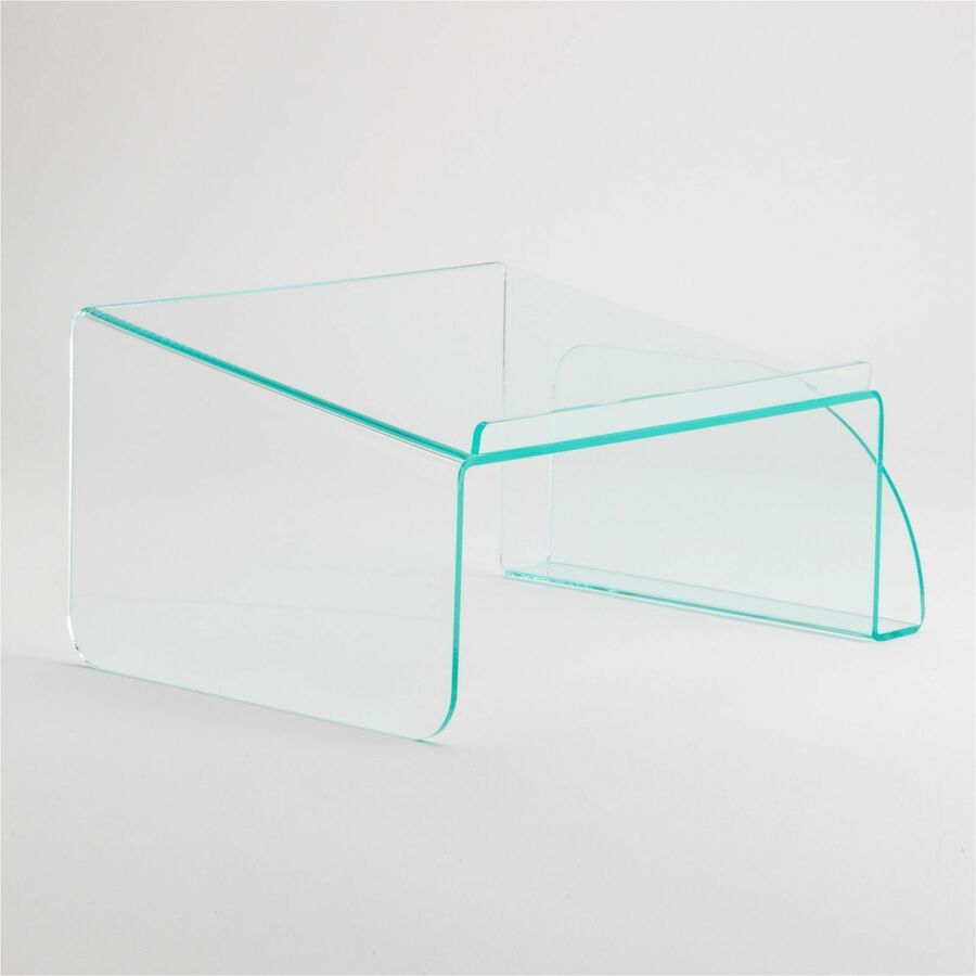 Lorell Phone Stand - 5.5" Height x 11" Width x 10" Depth - Acrylic - Clear, Green