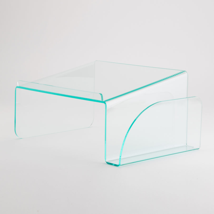 Lorell Phone Stand - 5.5" Height x 11" Width x 10" Depth - Acrylic - Clear, Green