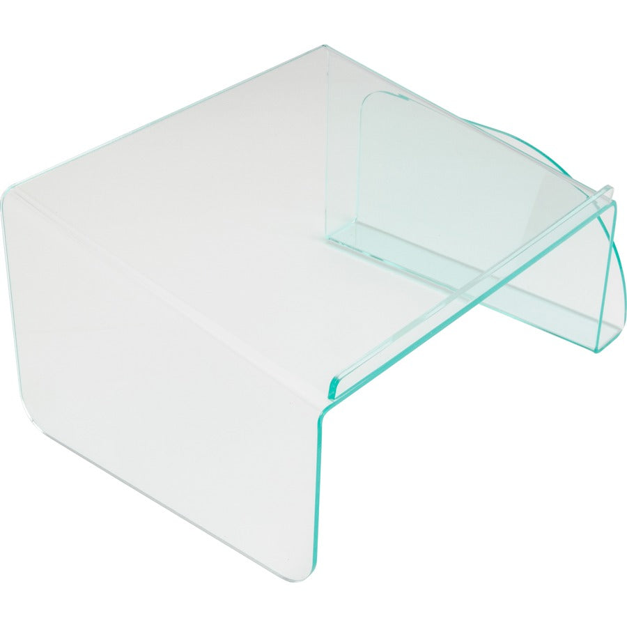Lorell Phone Stand - 5.5" Height x 11" Width x 10" Depth - Acrylic - Clear, Green