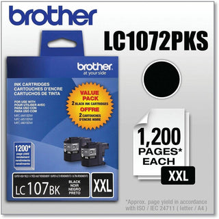 LC1072PKS Innobella Super High-Yield Ink, 1,200 Page-Yield, Black, 2/Pack