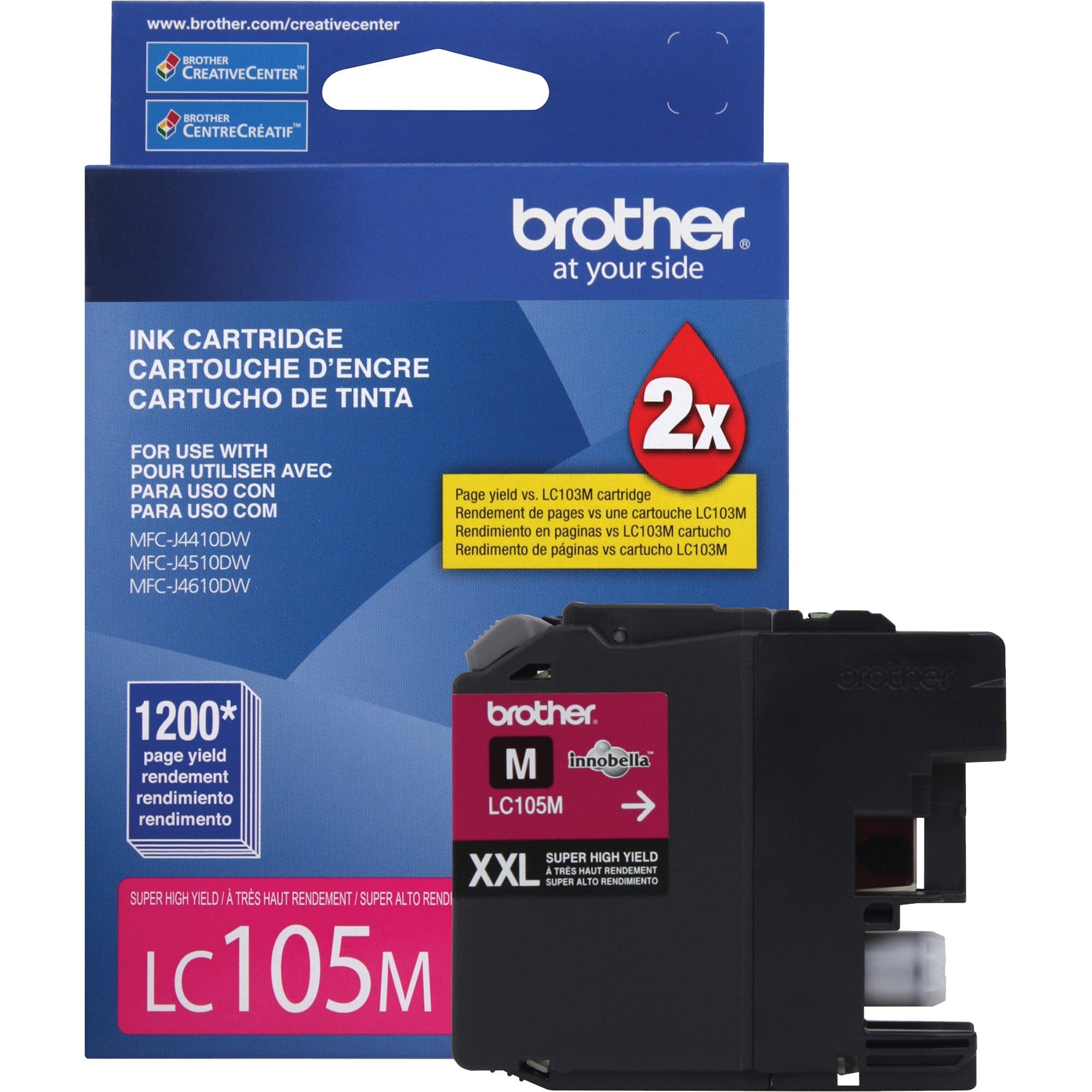 LC105M Innobella Super High-Yield Ink, 1,200 Page-Yield, Magenta