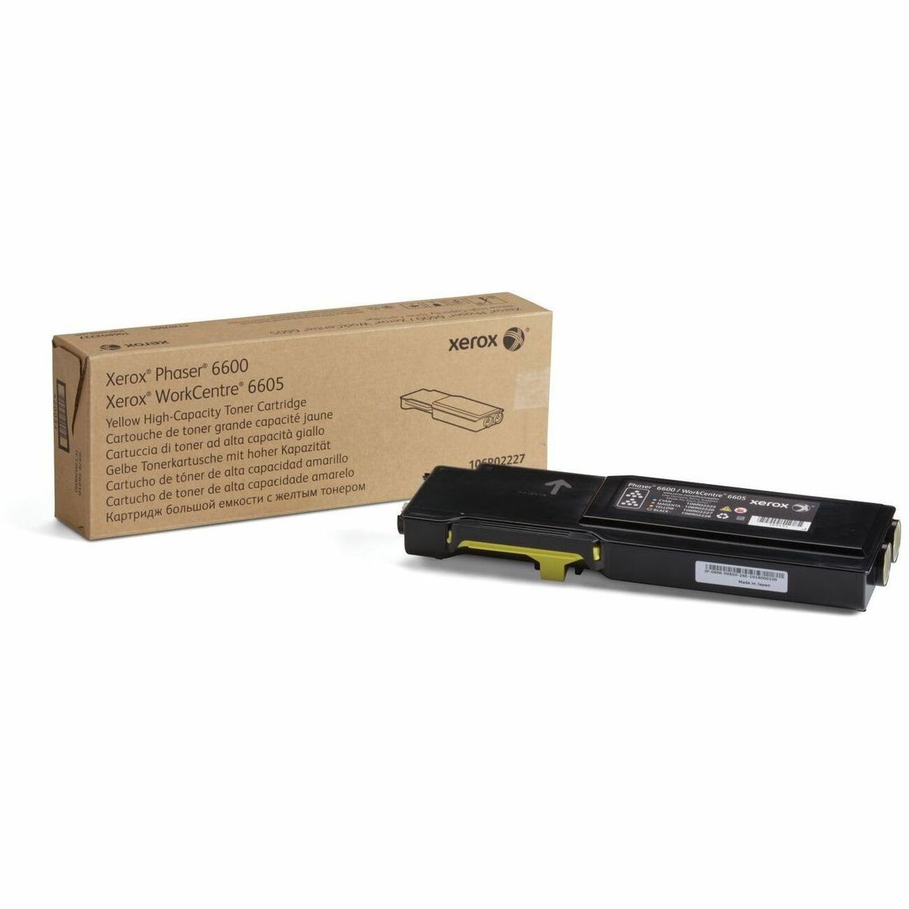 106R02227 High-Yield Toner, 6,000 Page-Yield, Yellow