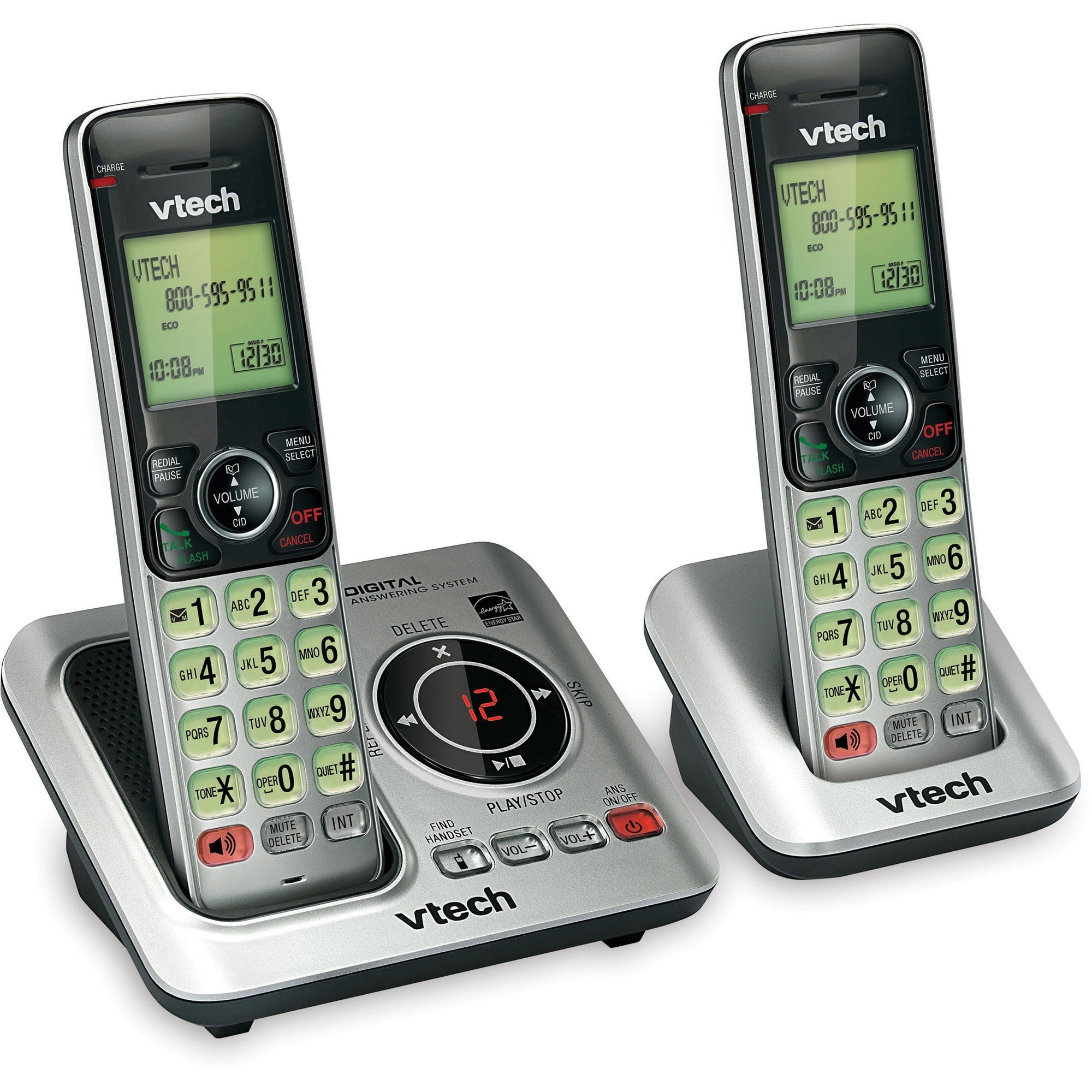 vtech-cs6629-2-dect-60-190-ghz-cordless-phone-cordless-1-x-phone-line-2-x-handset-speakerphone-answering-machine-hearing-aid-compatible-backlight_vtecs66292 - 1