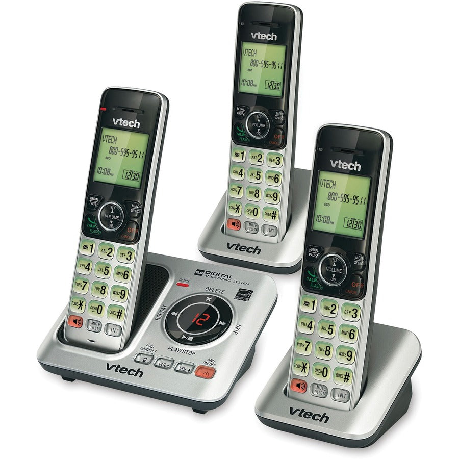 CS6629-3 Cordless Digital Answering System, Base and 2 Additional Handsets