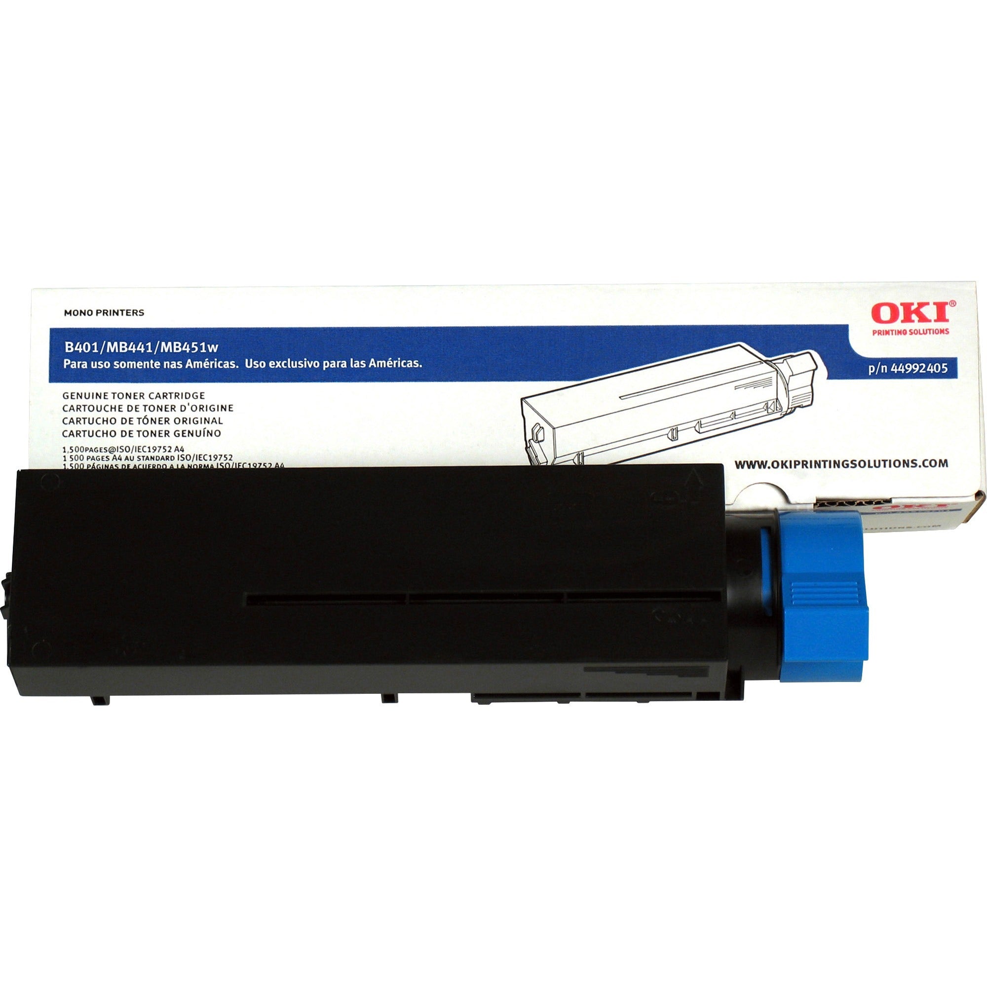44992405 Toner, 1500 Page-Yield, Black, Sold as 1 Each - 1