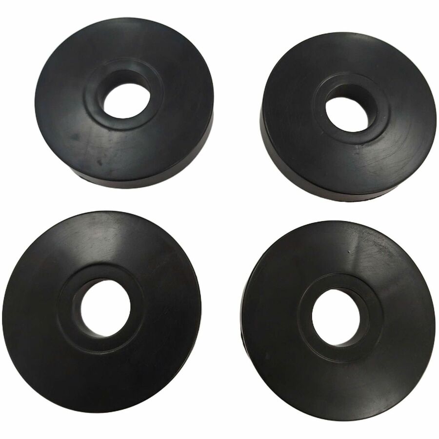 Lorell Industrial Wire Shelving Caster Kit - 5" Diameter - Black - 4 / Set