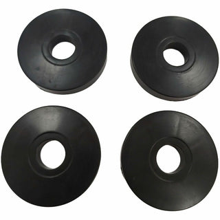 Lorell Industrial Wire Shelving Caster Kit - 5" Diameter - Black - 4 / Set