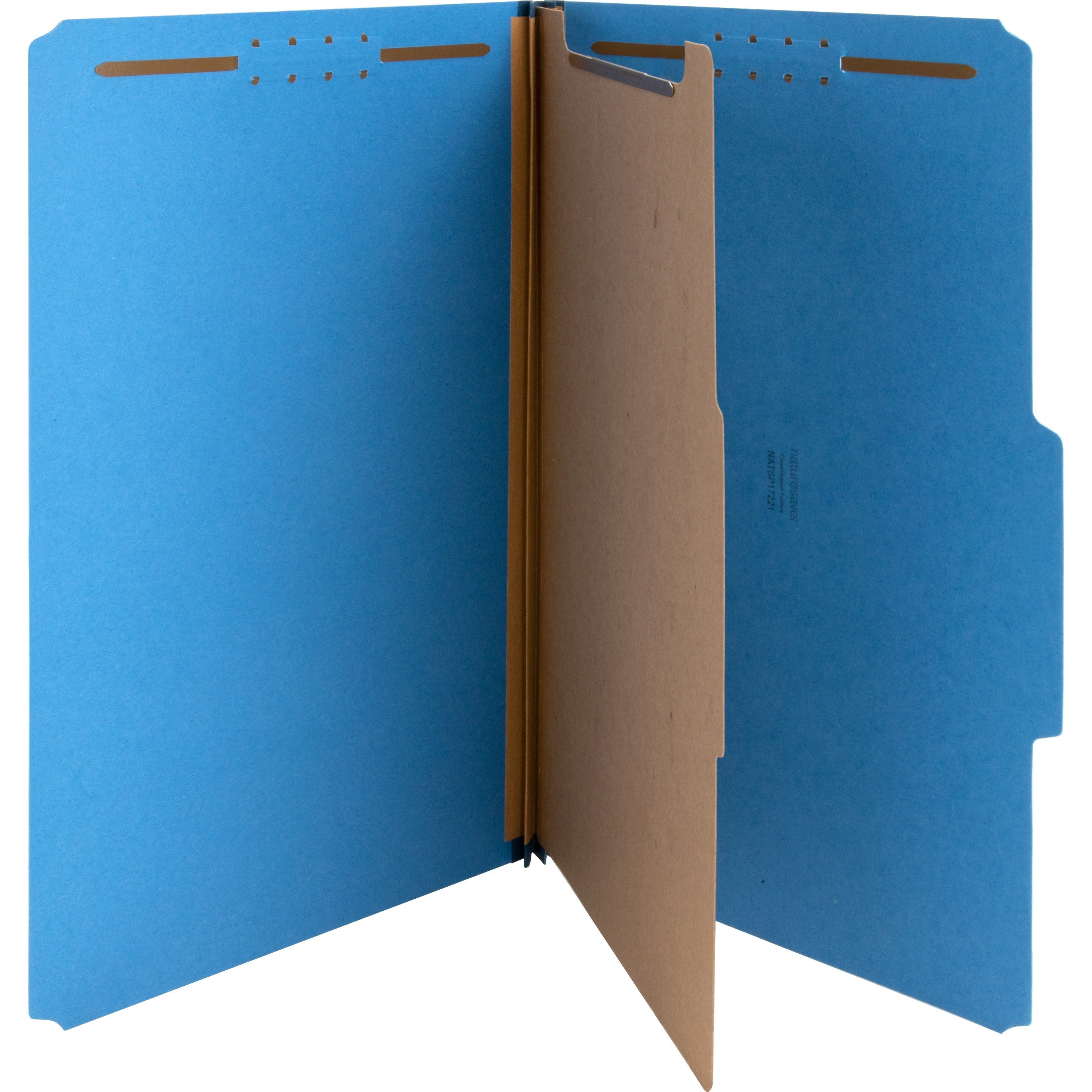 Nature Saver 2/5 Tab Cut Legal Recycled Classification Folder - 