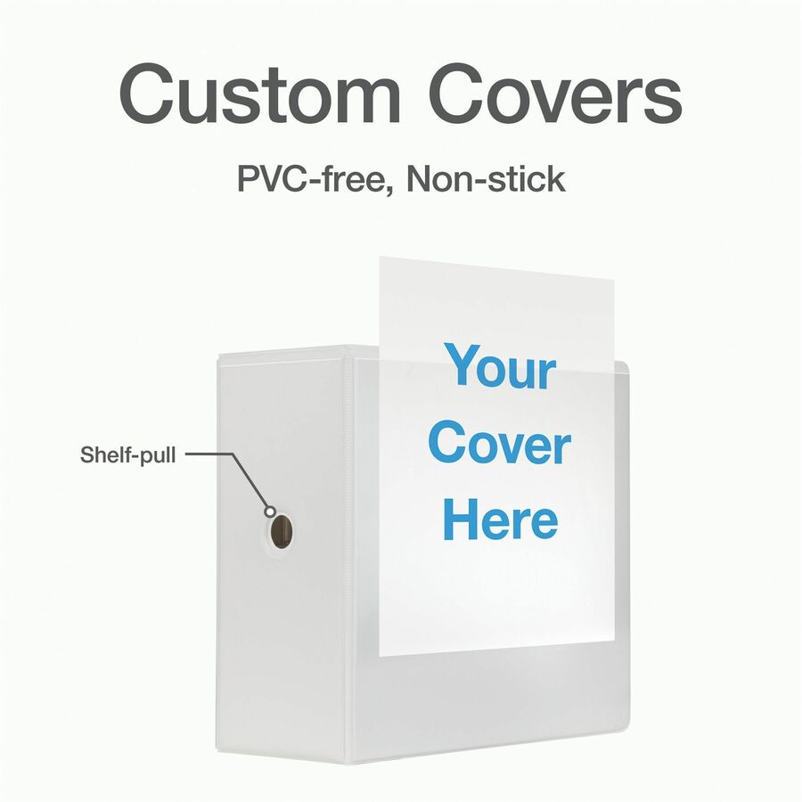 Cardinal Xtralife ClearVue Locking Slant-D Binders - 6" Binder Capacity - Letter - 8 1/2" x 11" Sheet Size - 1300 Sheet Capacity - 5 1/2" Spine Width - 3 x D-Ring Fastener(s) - 2 Inside Front & Back Pocket(s) - Polyolefin - White - 2.25 lb - Recycled - 