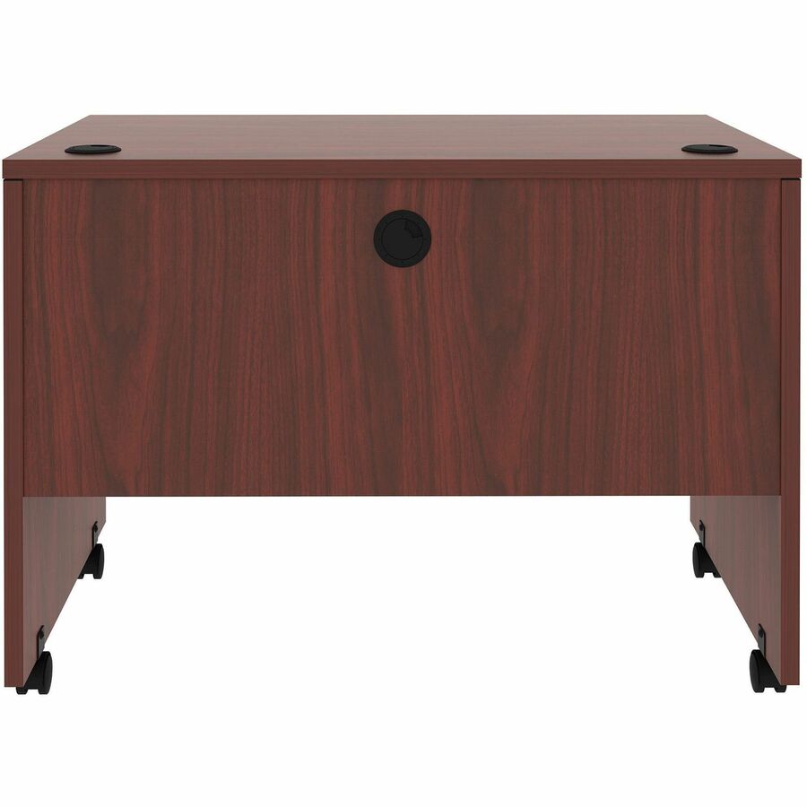 Lorell Essentials Computer Workstation - 29.50" Height x 41.38" Width x 23.63" Depth - Mahogany - 1 Each