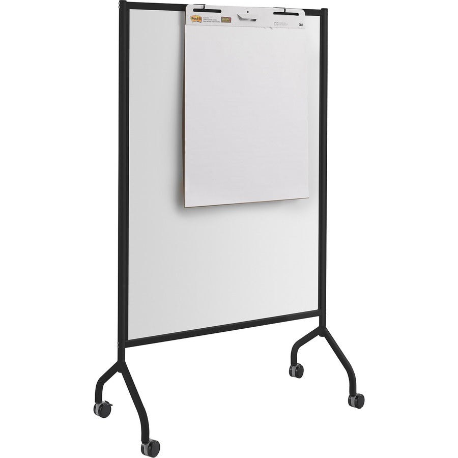 Impromptu Magnetic Whiteboard Collaboration Screen, 42w x 21.5d x 72h, Black/White