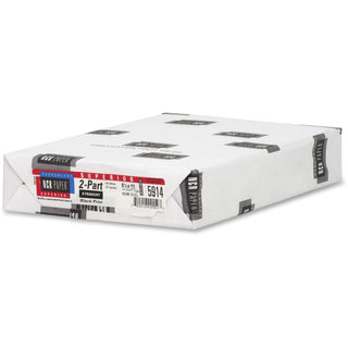 NCR Paper Superior 2-part Straight Carbonless Paper - White - 92 Brightness - Letter - 8 1/2" x 11" - 20.50 lb Basis Weight - 500 / Pack - Carbonless - White, Canary