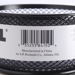 lorell-mesh-wire-pencil-cup-holder-38-x-21-x-steel-1-each-black_llr84150 - 2
