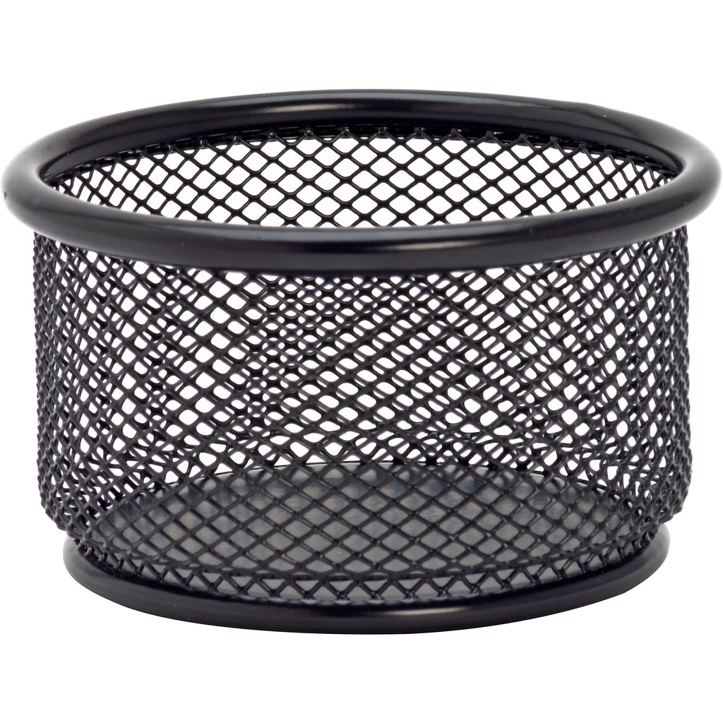 lorell-mesh-wire-pencil-cup-holder-38-x-21-x-steel-1-each-black_llr84150 - 1
