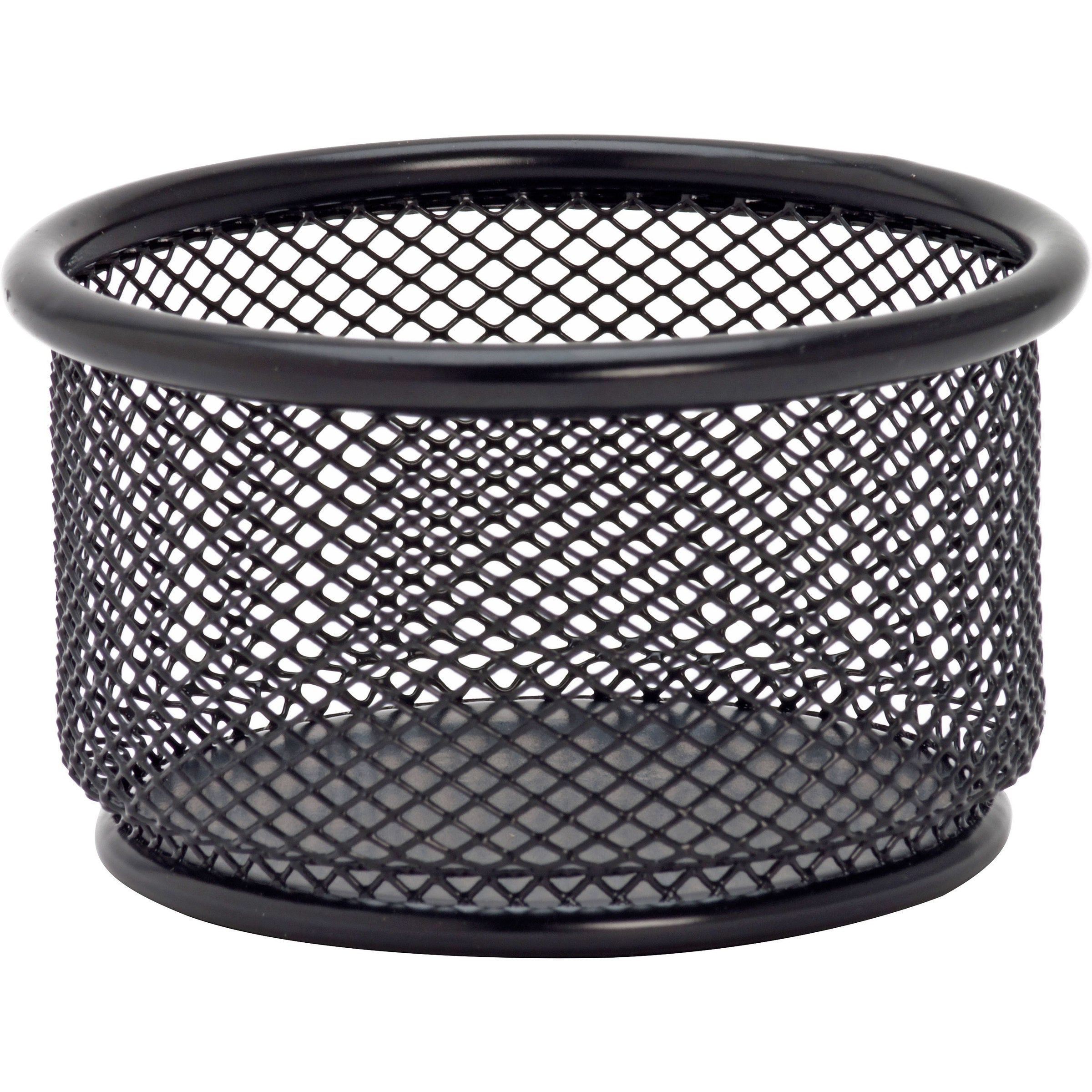 lorell-mesh-wire-pencil-cup-holder-38-x-21-x-steel-1-each-black_llr84150 - 1