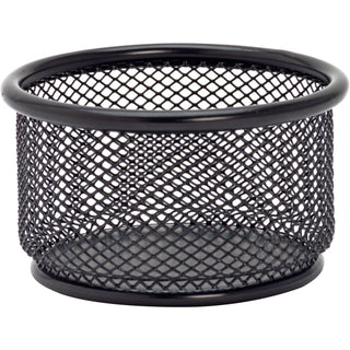lorell-mesh-wire-pencil-cup-holder-38-x-21-x-steel-1-each-black_llr84150 - 1