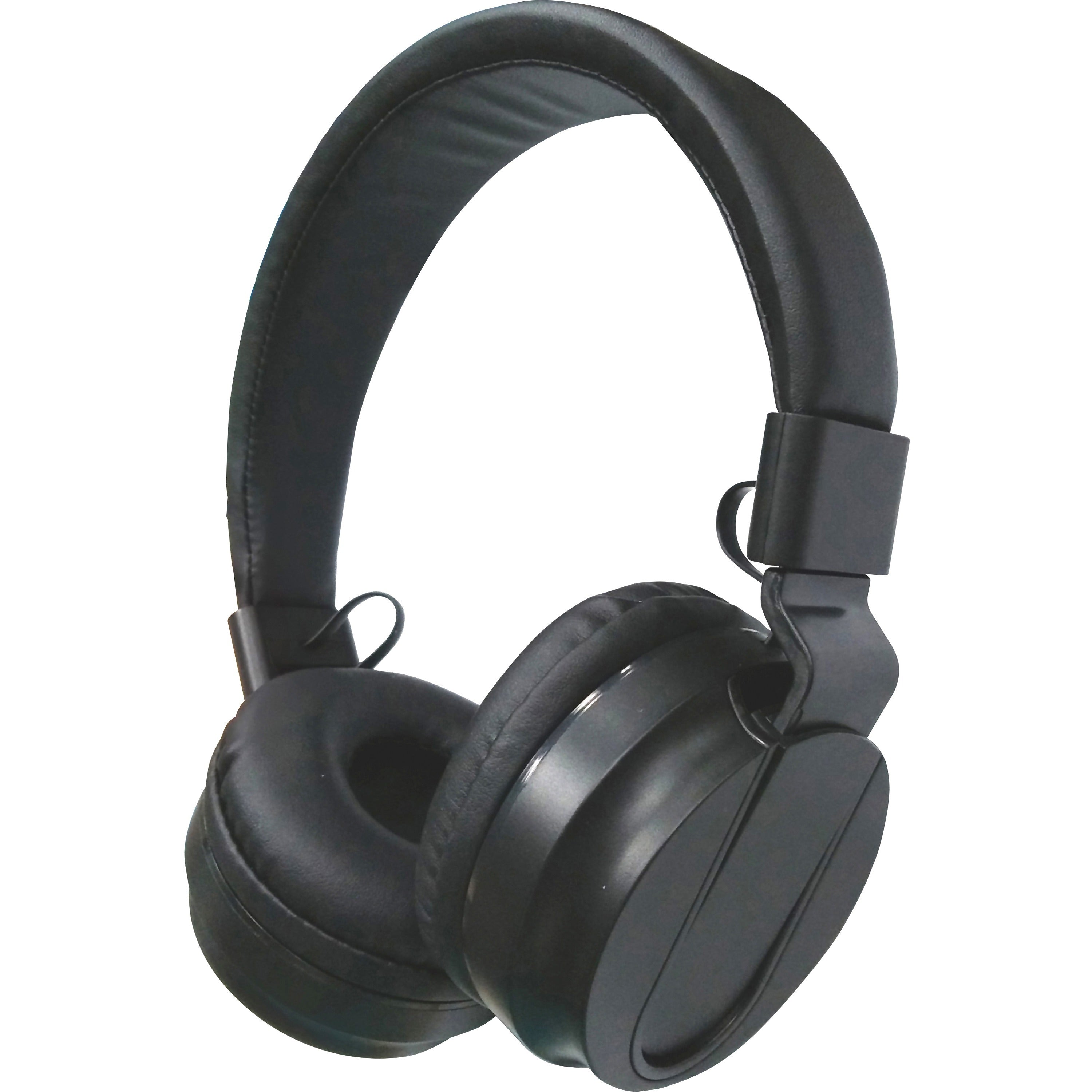 Compucessory Deluxe Stereo Headphones - Stereo - Black - Mini-phone (3.5mm) - Wired - 32 Ohm - 20 Hz 20 kHz - Over-the-head - Binaural - Circumaural - 5.92 ft Cable - 1 - 
