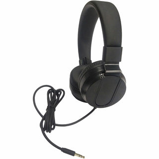 Compucessory Deluxe Stereo Headphones - Stereo - Black - Mini-phone (3.5mm) - Wired - 32 Ohm - 20 Hz 20 kHz - Over-the-head - Binaural - Circumaural - 5.92 ft Cable - 1