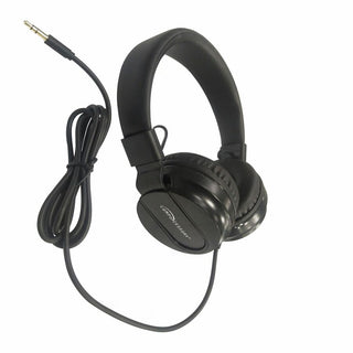 Compucessory Deluxe Stereo Headphones - Stereo - Black - Mini-phone (3.5mm) - Wired - 32 Ohm - 20 Hz 20 kHz - Over-the-head - Binaural - Circumaural - 5.92 ft Cable - 1