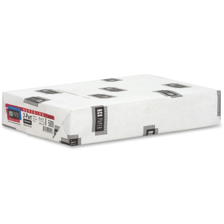 NCR Paper Superior 3-part Straight Carbonless Paper - White - 92 Brightness - Letter - 8 1/2" x 11" - 500 / Pack - Heavyweight - White, Canary, Pink