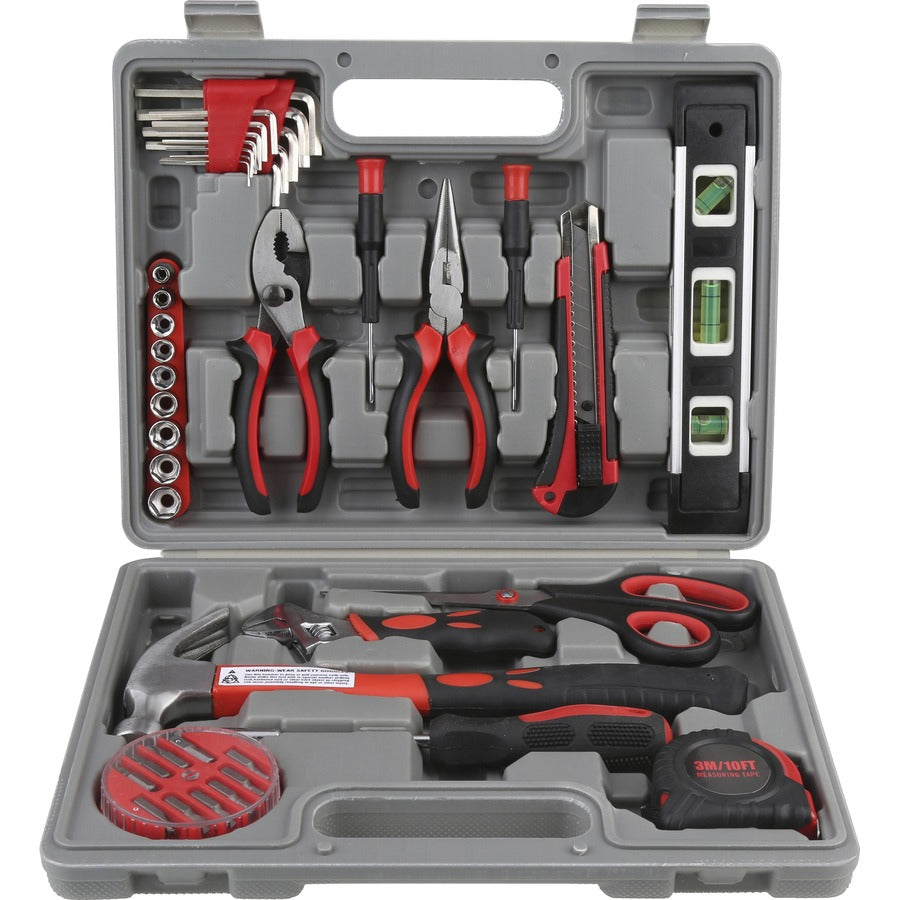 Genuine Joe 42 Piece Tool Kit with Case - Gray