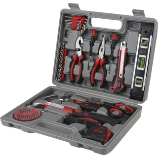 Genuine Joe 42 Piece Tool Kit with Case - Gray - 