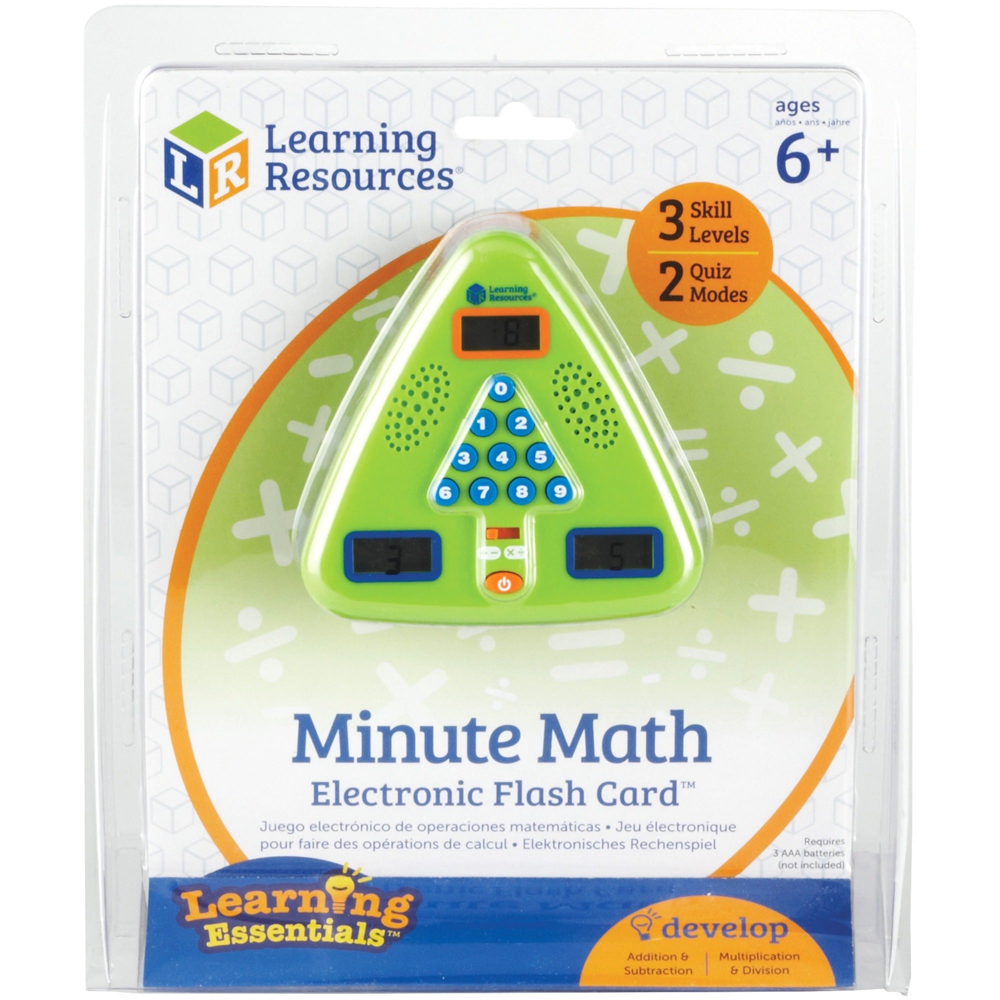 learning-resources-minute-math-electronic-flash-card-skill-learning-equation-solving-visual-processing-audio-feedback-addition-subtraction-multiplication-division-number-mathematics-algebra-color-_lrnler6965 - 1