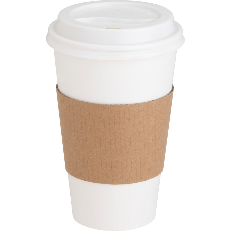 Genuine Joe Protective Corrugated Cup Sleeves - 20 / Carton - Brown - 6