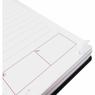 DuraFlex Daily Planner, 8 x 5, Black Cover, 12-Month (Jan to Dec): 2024