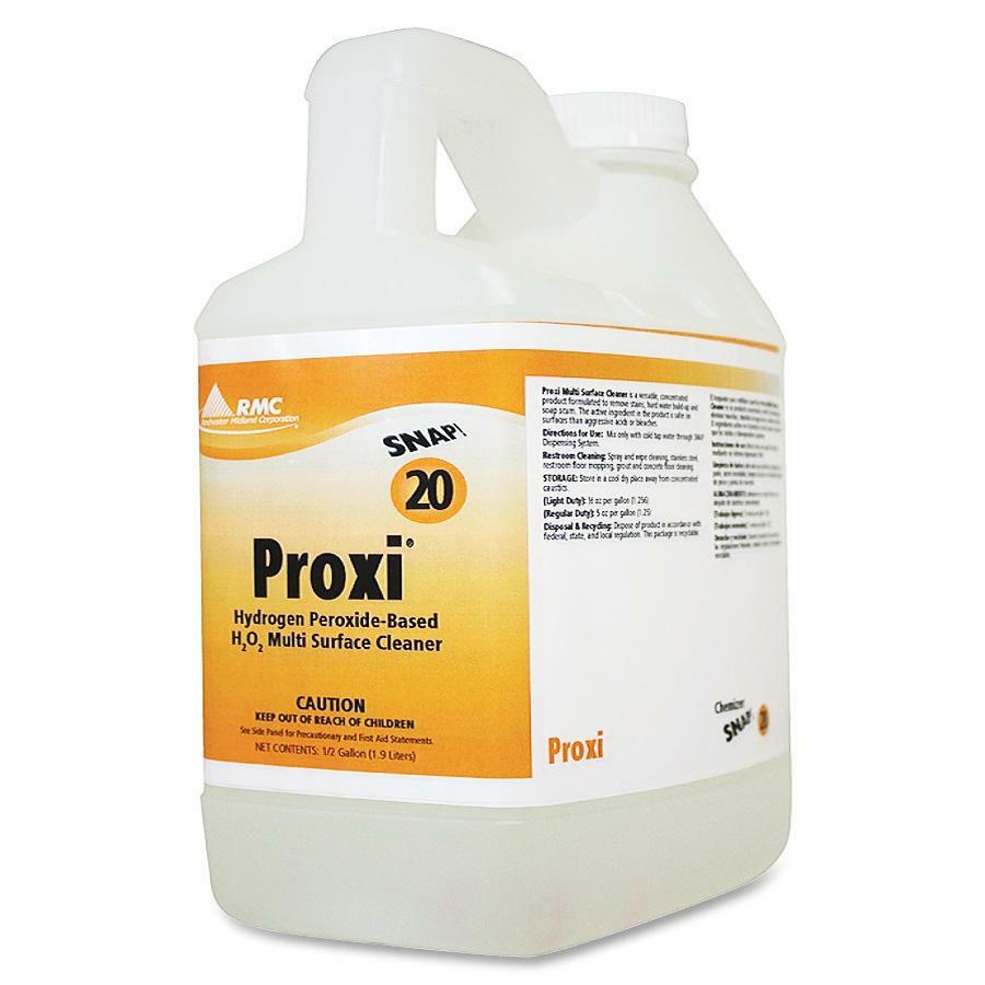 RMC Snap! Proxi Multi Surf Cleaner - For Restroom, Glass, Floor, Mirror - 64 fl oz (2 quart) - 4 / Carton - Residue-free - Clear - 