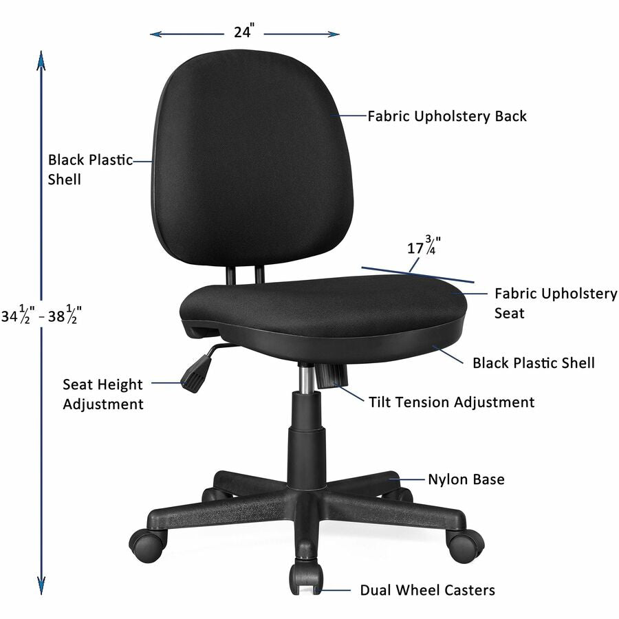Lorell Task Chair - Black - 8