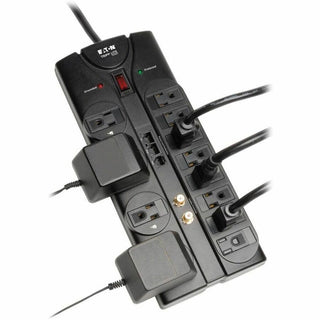 Protect It! Surge Protector, 12 AC Outlets, 8 ft Cord, 2,880 J, Black