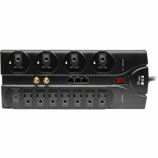 Protect It! Surge Protector, 12 AC Outlets, 8 ft Cord, 2,880 J, Black