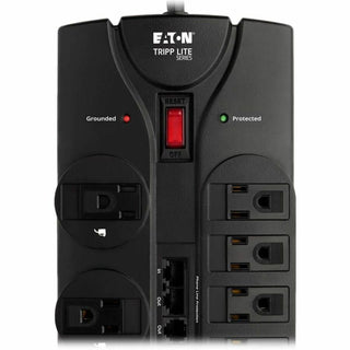 Protect It! Surge Protector, 12 AC Outlets, 8 ft Cord, 2,880 J, Black