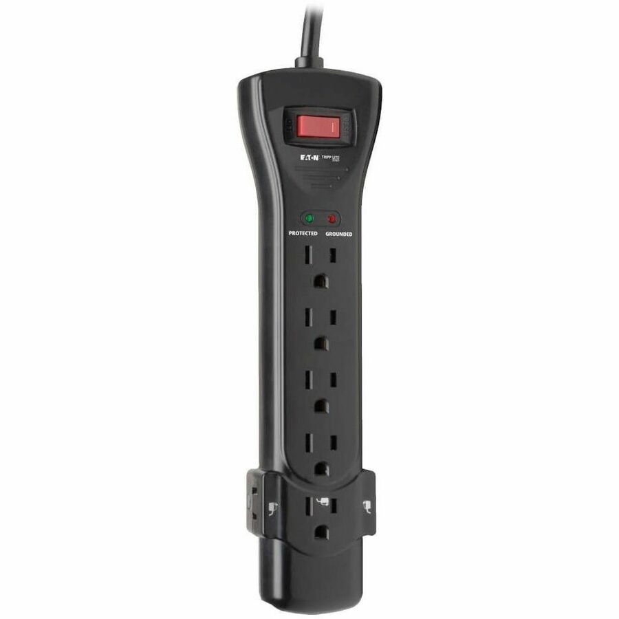 Protect It! Surge Protector, 7 AC Outlets, 7 ft Cord, 2,160 J, Black
