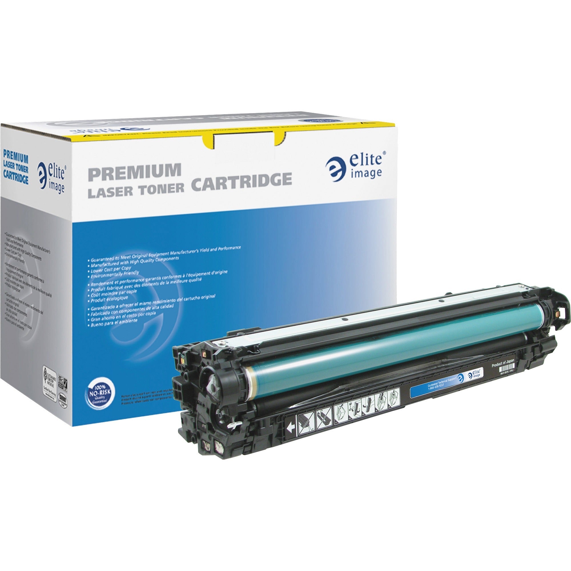 Elite Image Remanufactured Laser Toner Cartridge - Alternative for HP 650A (CE270A) - Black - 1 Each - 13500 Pages - 1