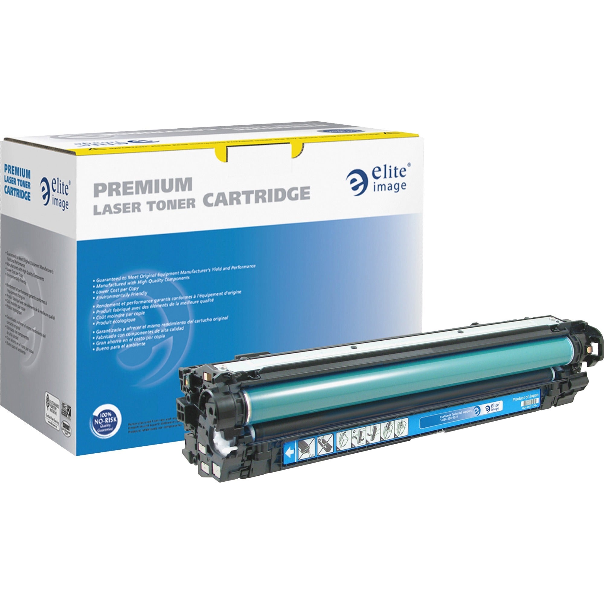 Elite Image Remanufactured Laser Toner Cartridge - Alternative for HP 650A (CE270A) - Cyan - 1 Each - 15000 Pages - 1